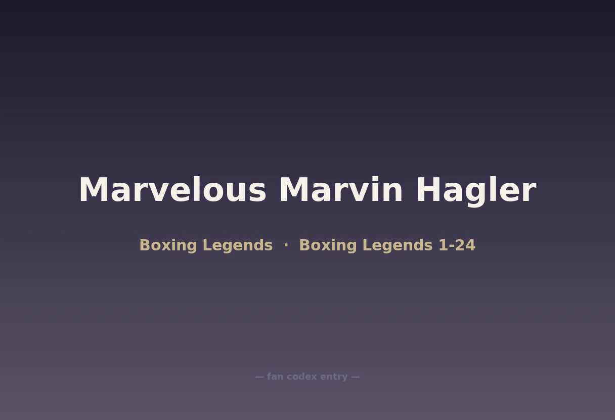 Marvelous Marvin Hagler